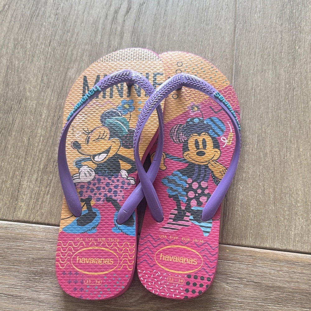 Havaianas Kids Flip Flops - Pink and Purple